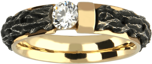 Creative Wedding Band - Engagement Ring (600x600), Png Download