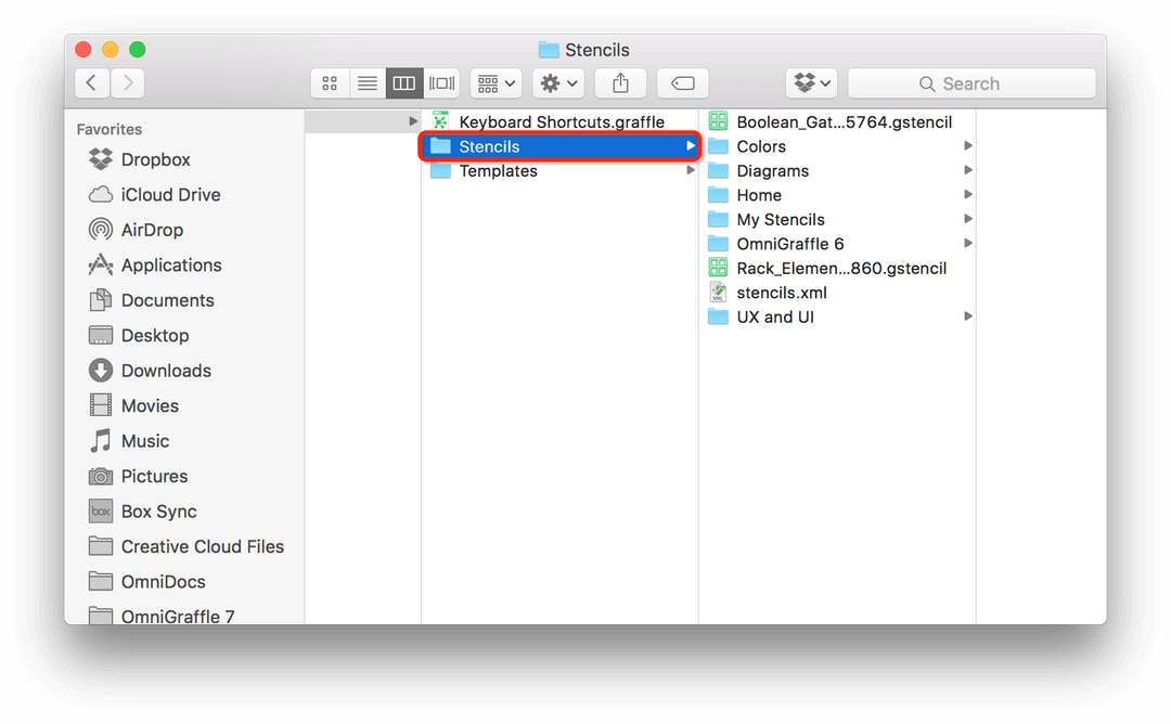 Selecting The Stencils Window In The Finder - Mac 外接 硬 碟 資訊 (1080x668), Png Download