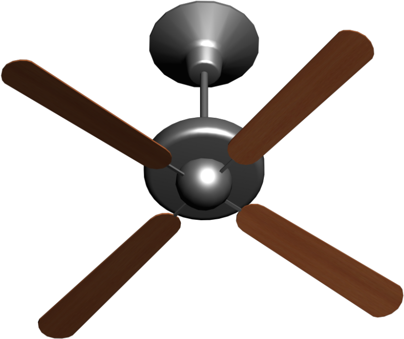 Ceiling Fan Png Ceiling Fan With Ceiling Fan Icon Png - 3d Fan Png (1000x1000), Png Download