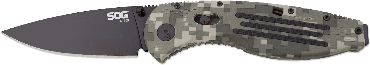 Blade Details - Sog Aegis Tanto Camo (1330x546), Png Download