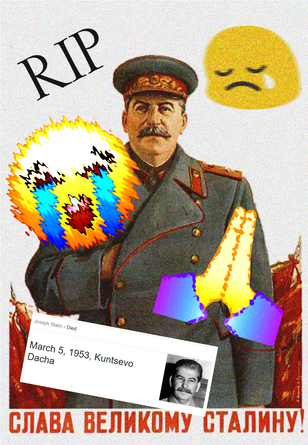 A Single Death Is A Tragedy - Stalin Poster (2100x1500), Png Download