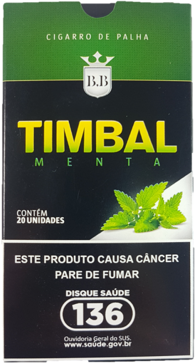 Cigarro De Palha Timbal Menta - Packaging And Labeling (750x1000), Png Download