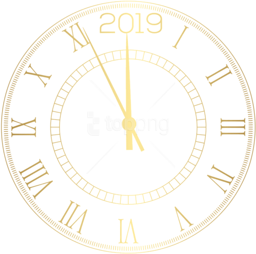 Free Png 2019 Decorative New Year Clock Png - Calkins Road Middle School (850x843), Png Download