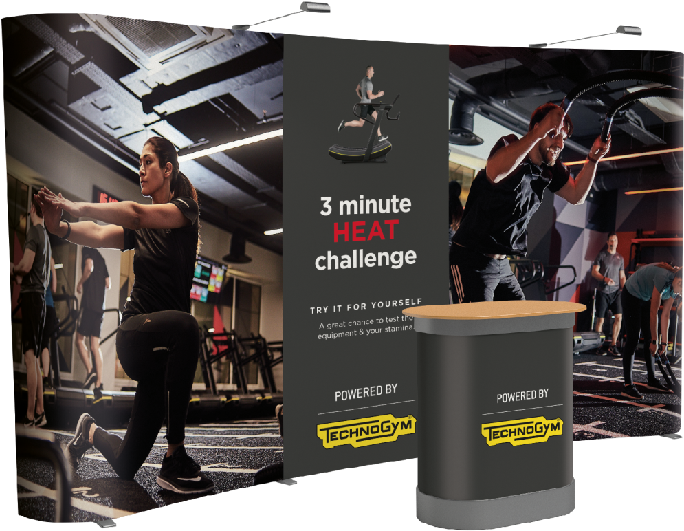 Curved Popup Technogym - Banner (1200x1200), Png Download
