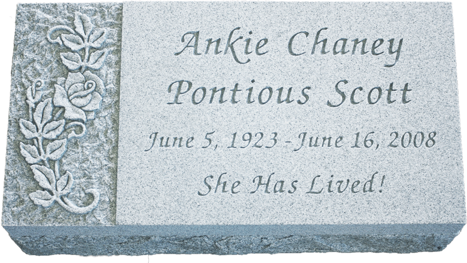 Headstone, Magnolia Cemetery, Beaumont, Tx (1000x545), Png Download