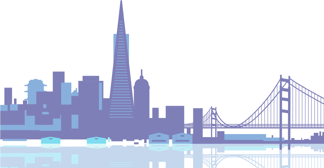 San Francisco Skyline Lineart - Skyline (1280x800), Png Download