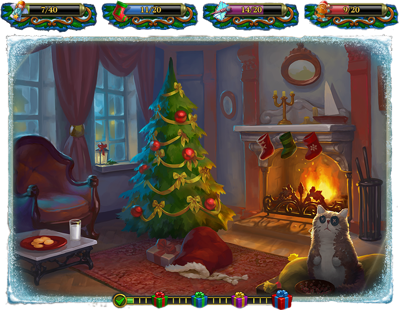 Heart Of Winter Hidden - Christmas Tree (816x627), Png Download
