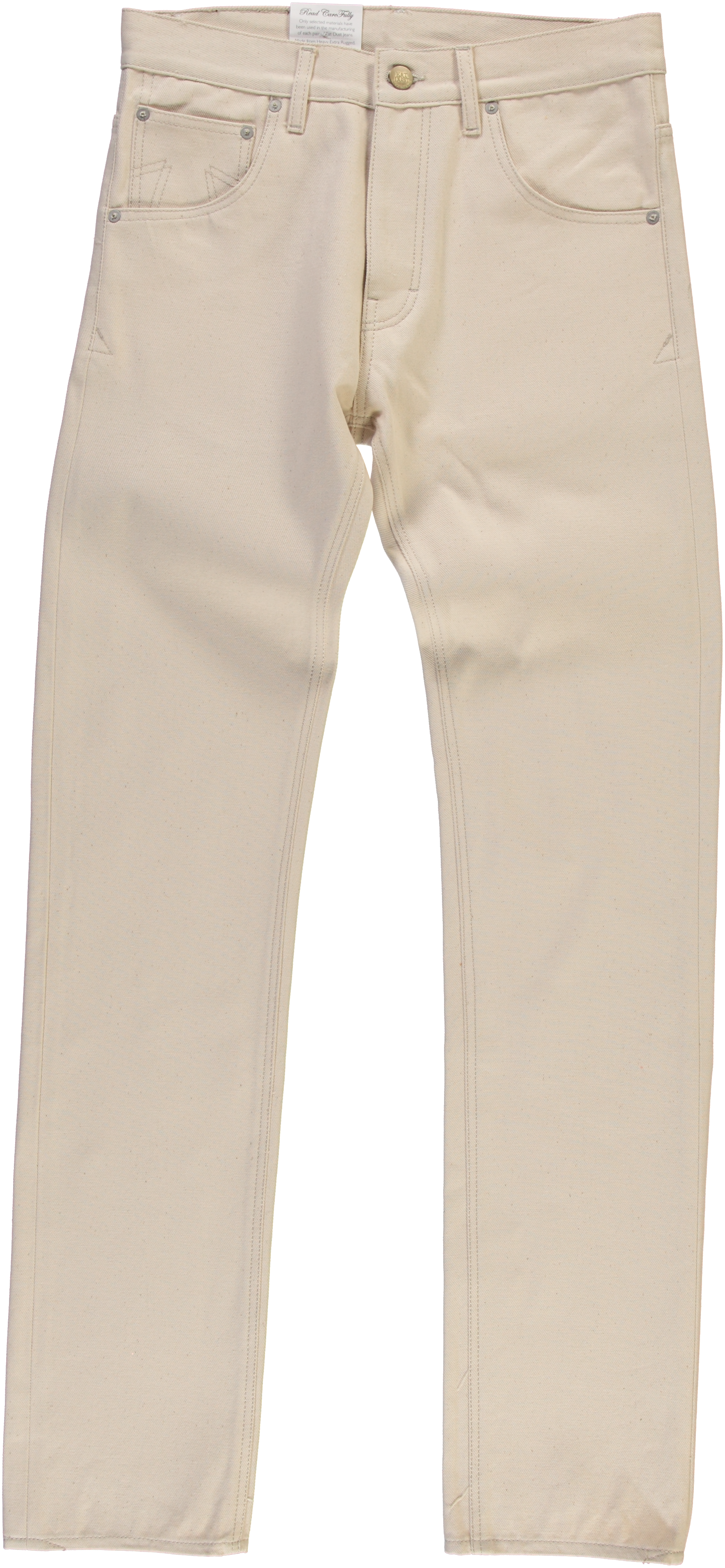 Snow 76 Bull Denim Pants, White - Pocket (1770x3825), Png Download