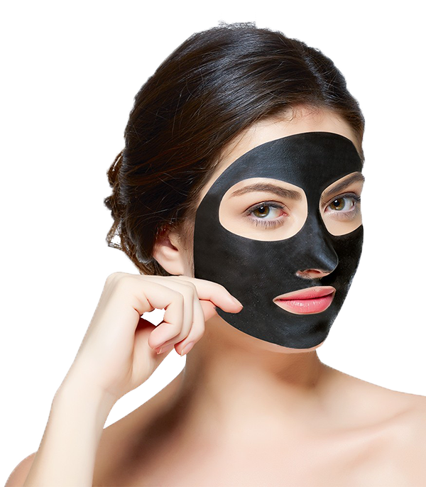 With Our “black Mask Pore Cleaner” In Just 1 Week - Peel Off Mask Model (600x686), Png Download