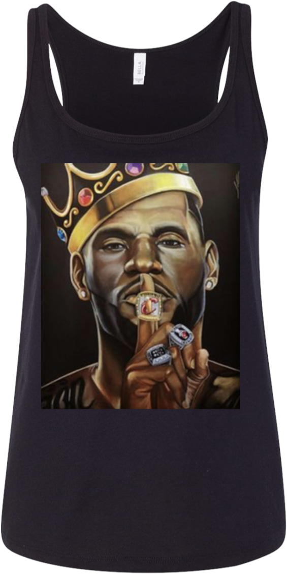 Best King Lebron James Goat Shirt Ladies' Relaxed Jersey - Lebron James Wallpaper Hd (1155x1155), Png Download