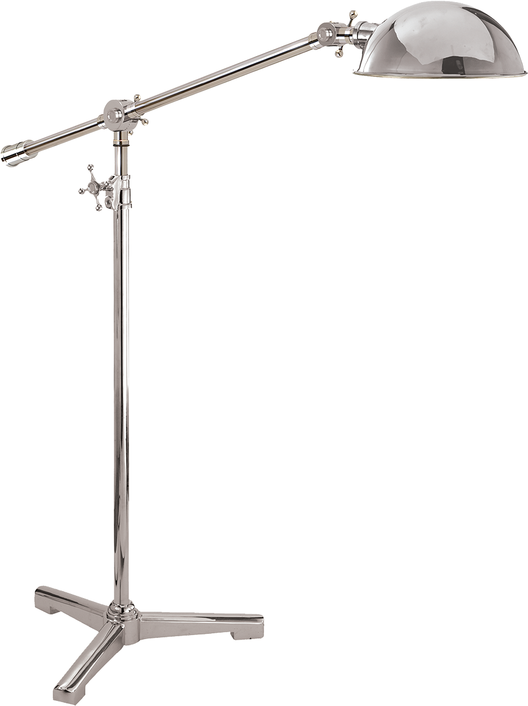 Studio Pivoting Task Floor Lamp Polished Nickel - Lamp (1440x1440), Png Download
