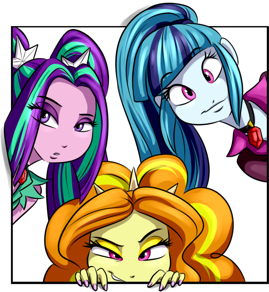 Adagio Dazzle, Aria Blaze, Artist - Mlp Ponutjoe (1024x1024), Png Download