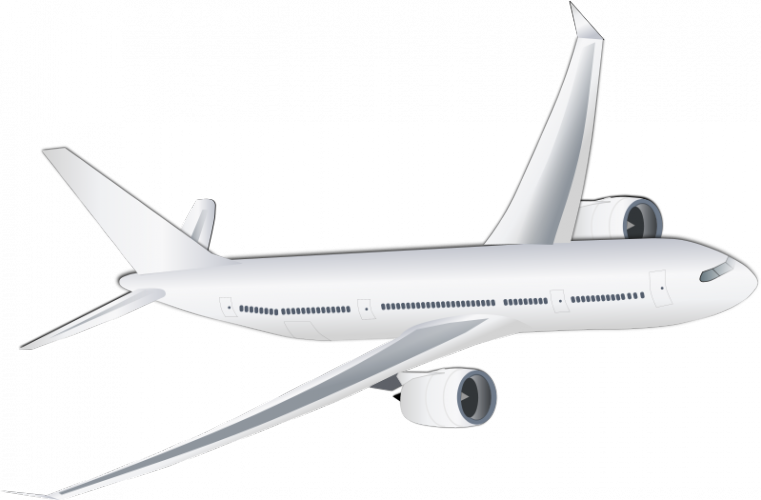 Plane Vector Image - White Aeroplane (761x500), Png Download