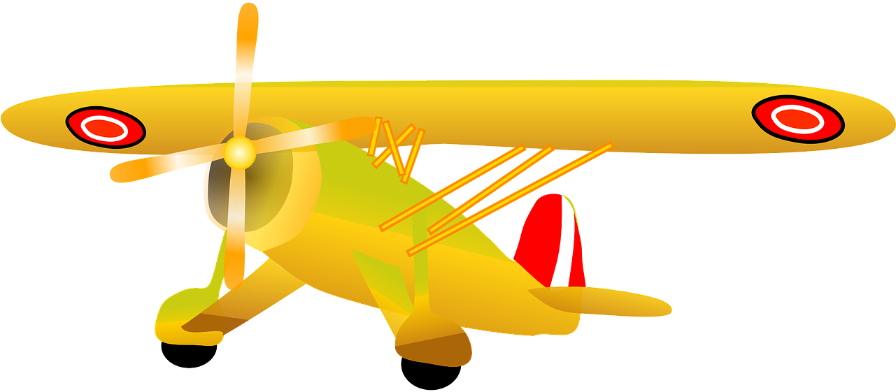 Vector - Medios De Transporte Aereos Avioneta (1280x640), Png Download