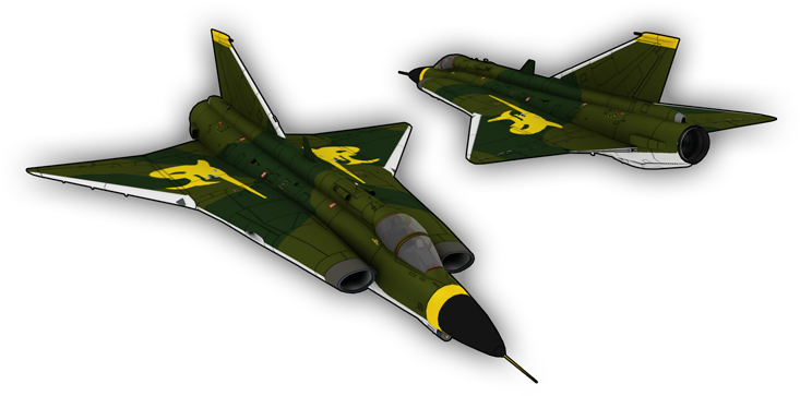 Although It Is Fighter/interceptor, The Draken Is Also - Dassault Mirage 2000 (768x432), Png Download