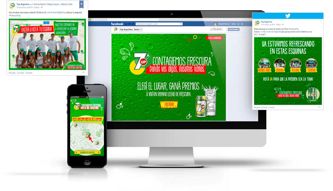 7up - Activación Digital - Online Advertising (1343x658), Png Download