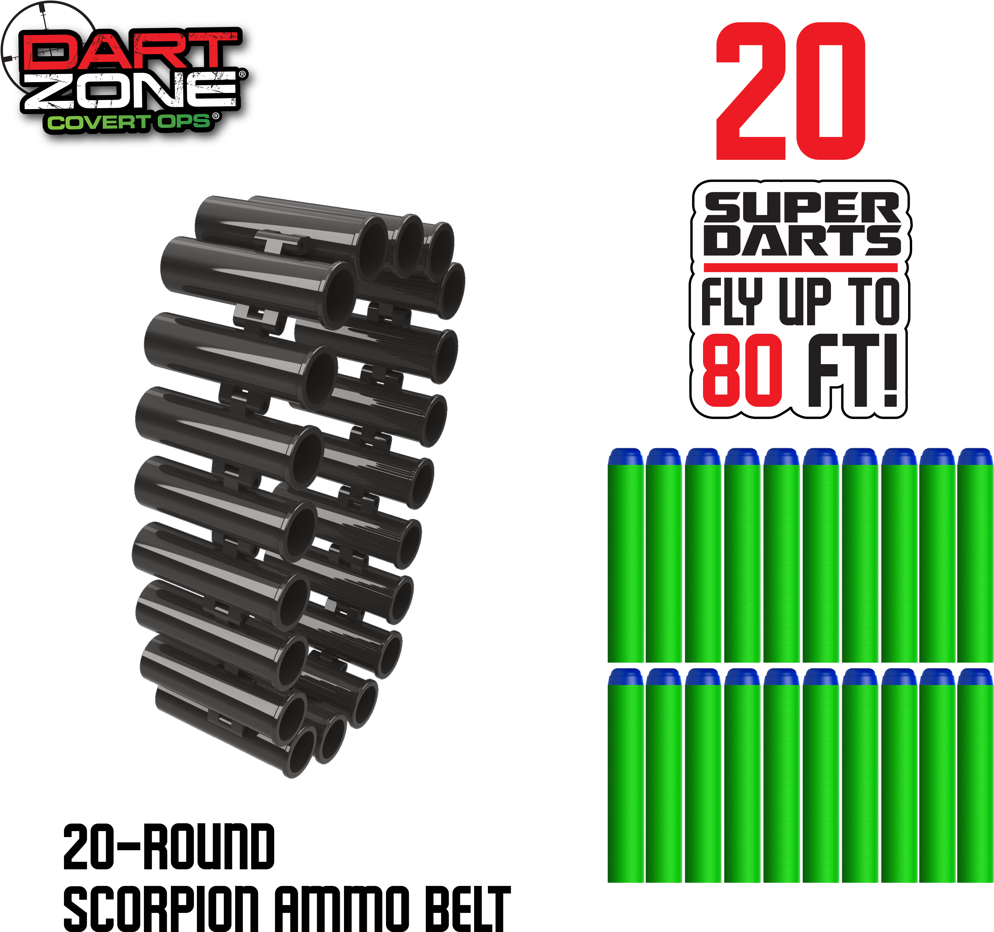 Scorpion ™ Ammo Belt And Refill Pack - Plastic (3600x3600), Png Download