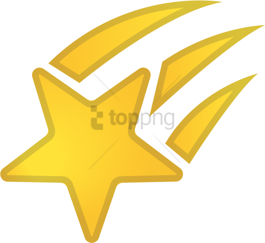 Free Png Shooting Star Icon - Shooting Star Emoji (850x780), Png Download