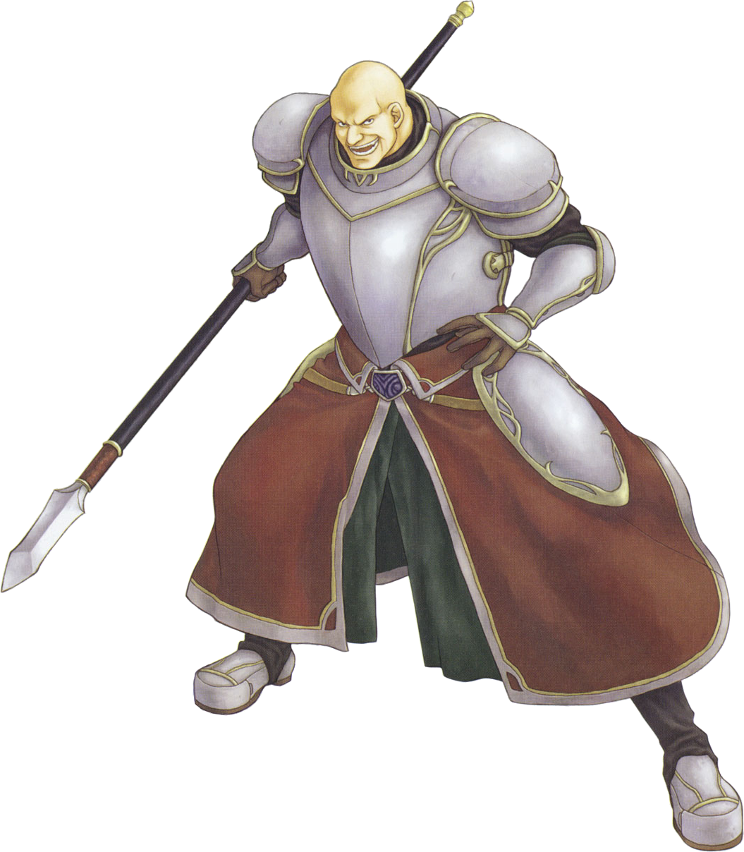 Wallace - Fire Emblem Blazing Blade Wallace (1055x1208), Png Download