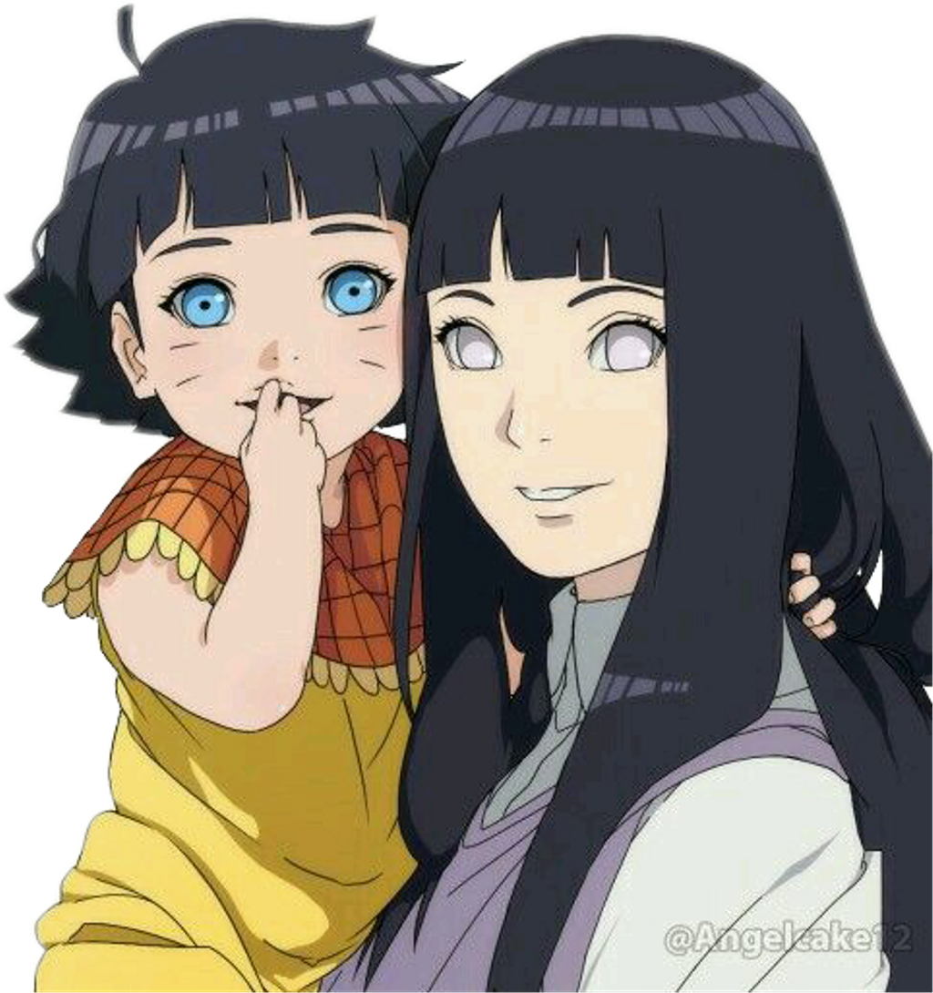 #hinata #himawari #ilovemama #art # ملصقي #naruto - Hinata And Himawari Uzumaki (1024x1090), Png Download