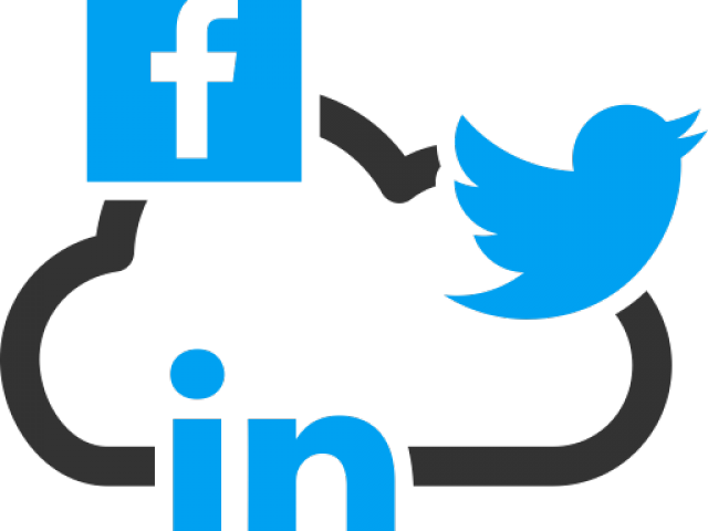 Social Media Icons Clipart Linkedin - Twitter Ads Logo Png (640x480), Png Download