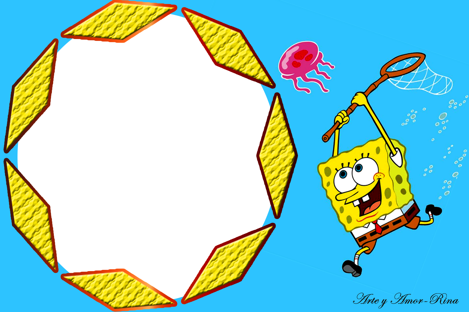 Arte Y Amor - Spongebob (1500x1000), Png Download