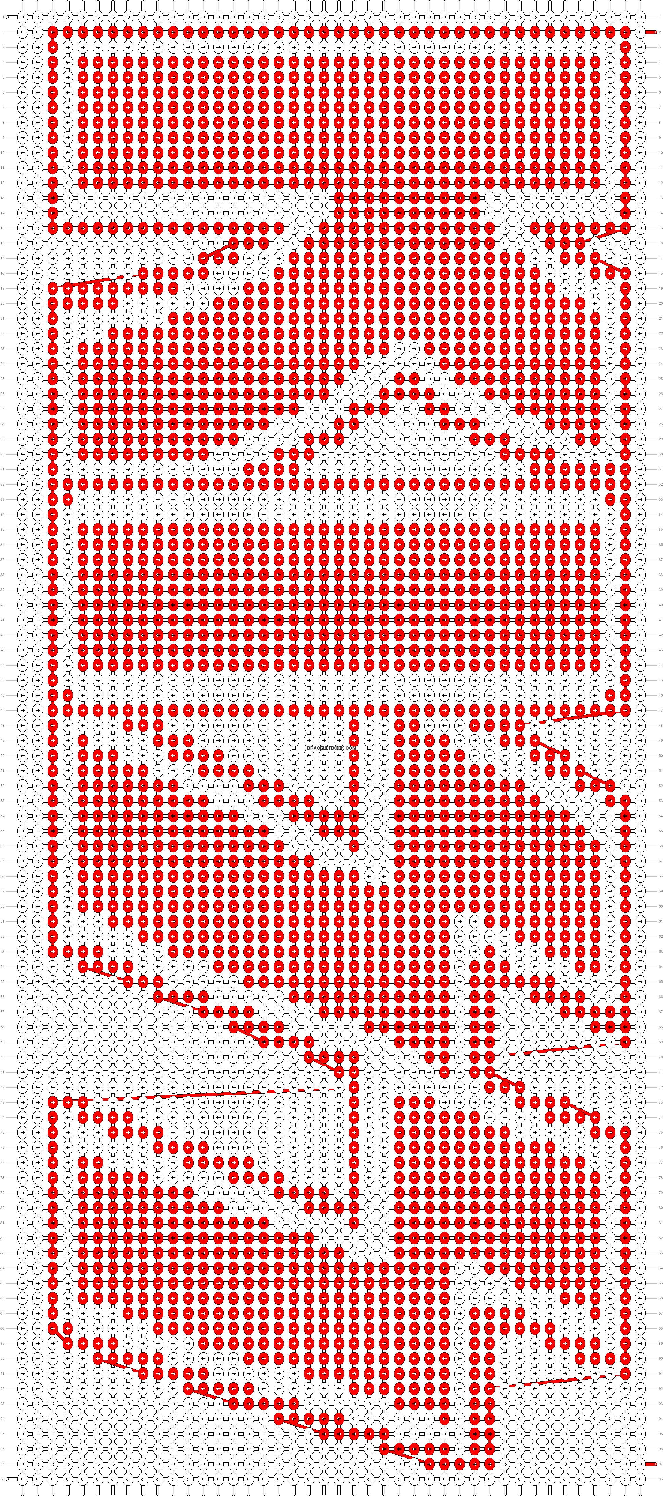 Alpha Pattern - Kiss Perler Bead Patterns (2300x5168), Png Download