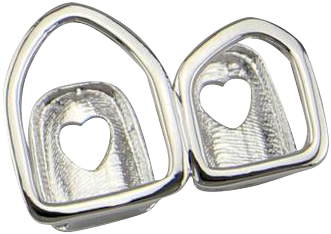 Gold Teeth Grills Hollow Open Faced Double Teeth Caps - Earrings (640x640), Png Download