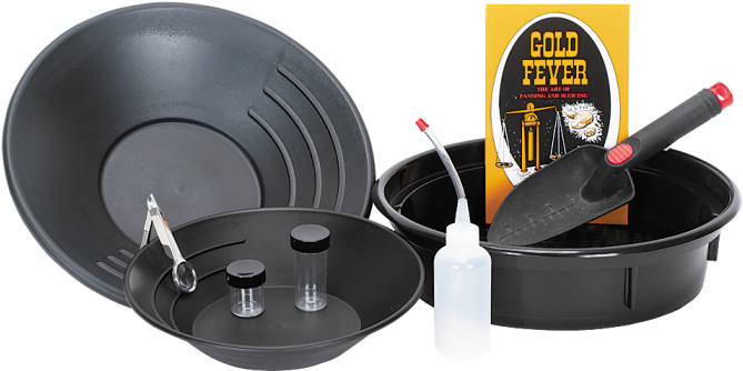 02 0259000000 Deluxe Gold Panning Kit - Sauté Pan (700x700), Png Download