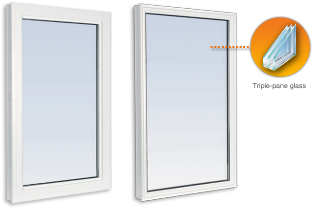 A Thicker Window Frame, Matches Casement Windows And - High Profile Vs Low Profile Windows (683x461), Png Download