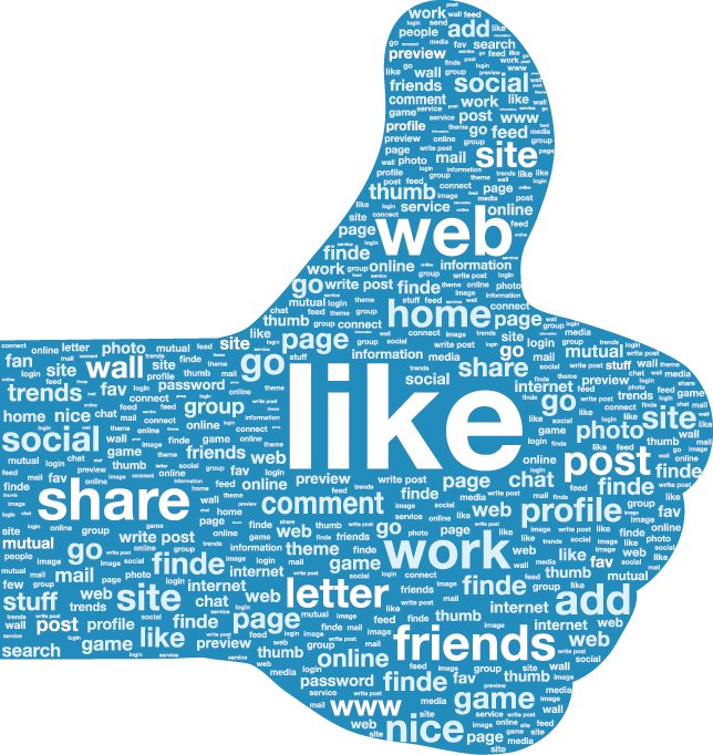 Advertising On Facebook - Poster (644x682), Png Download