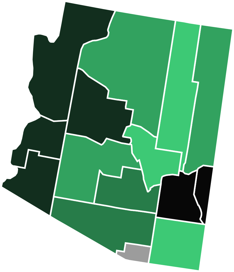 2018 Az Gubernatorial Green Primary - Arizona Election Results 2018 (885x1024), Png Download