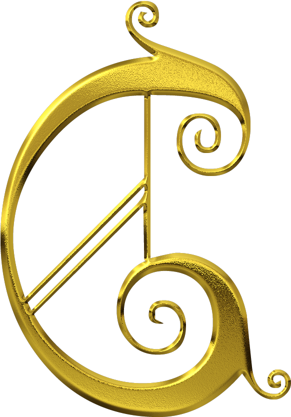 C Gold Letters, Letter C, Bling Bling, Alphabet, Numbers, - Circle (1000x1000), Png Download