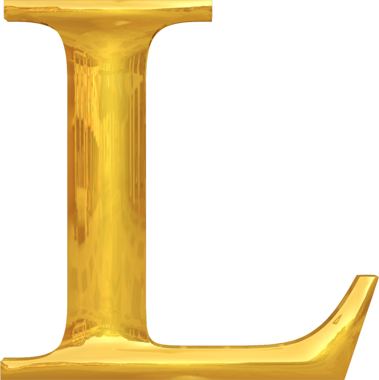 Symbol Letter Blog Drawing Plumbing - Letter L Gold (748x750), Png Download