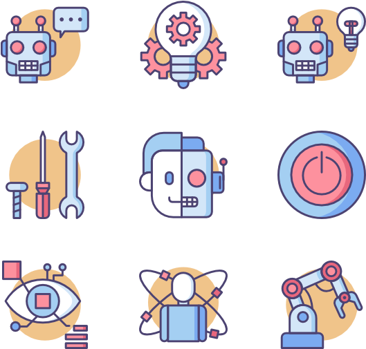 Robotics Icons (600x564), Png Download