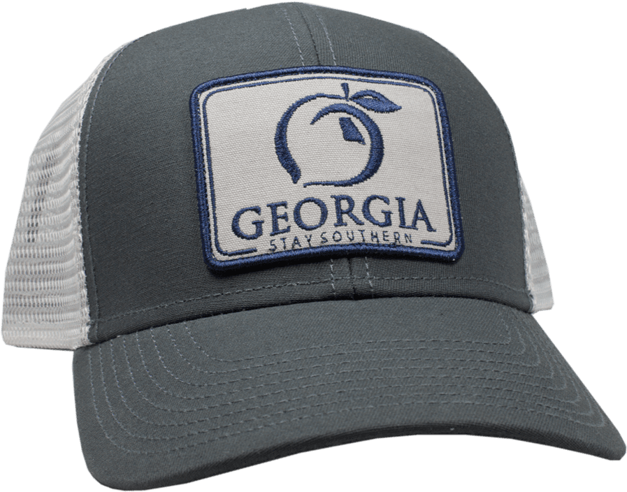Peach State Pride Georgia Patch Trucker Hat - Baseball Cap (1024x1024), Png Download