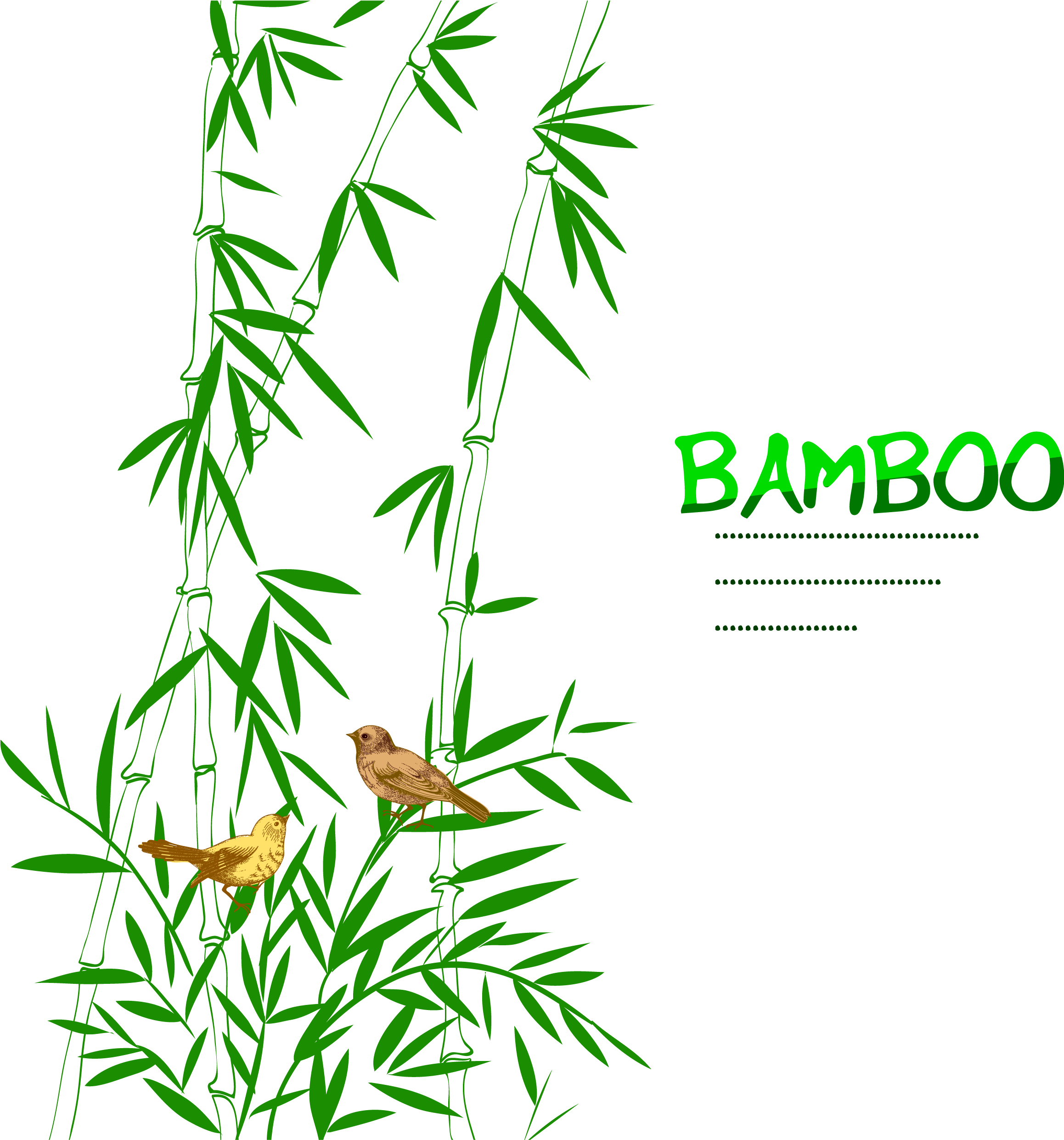 Bird Trees Decoration Transprent Png Free Download - Green Bamboo Bird Tree (2316x2550), Png Download