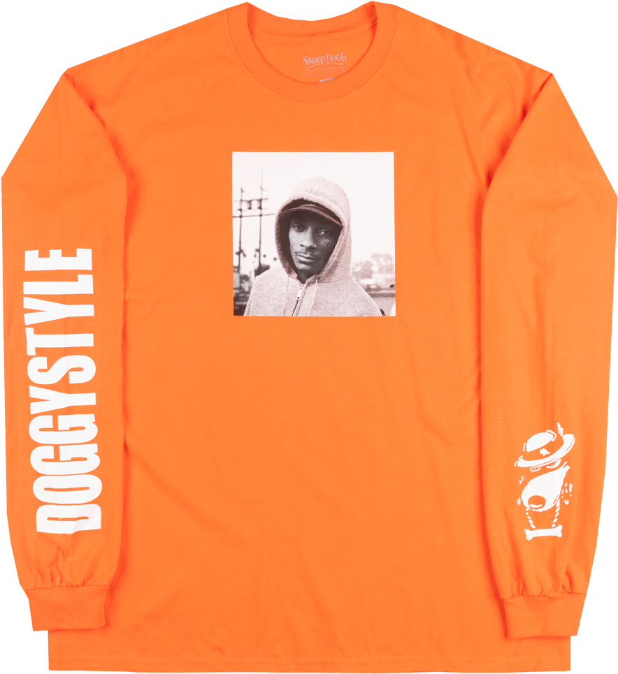 Snoop Dogg Doggy Style Long Sleeve Mens Hip Hop Rapper - Long-sleeved T-shirt (943x1000), Png Download
