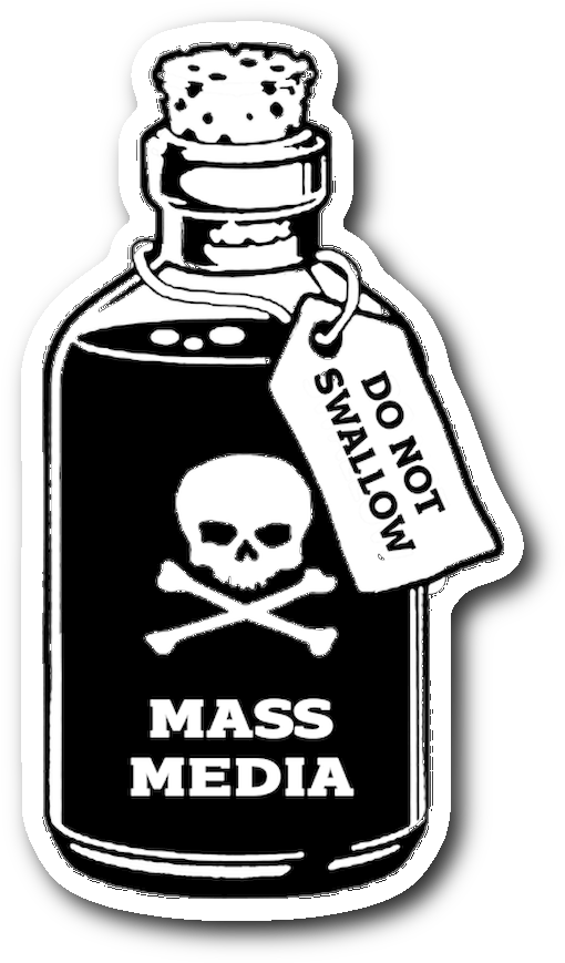Msm Poison Sticker - Glass Bottle (1064x1064), Png Download