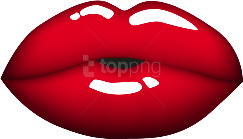 Free Png Download Red Mouth Clipart Png Photo Png Images - Big Lips Clip Art (850x495), Png Download
