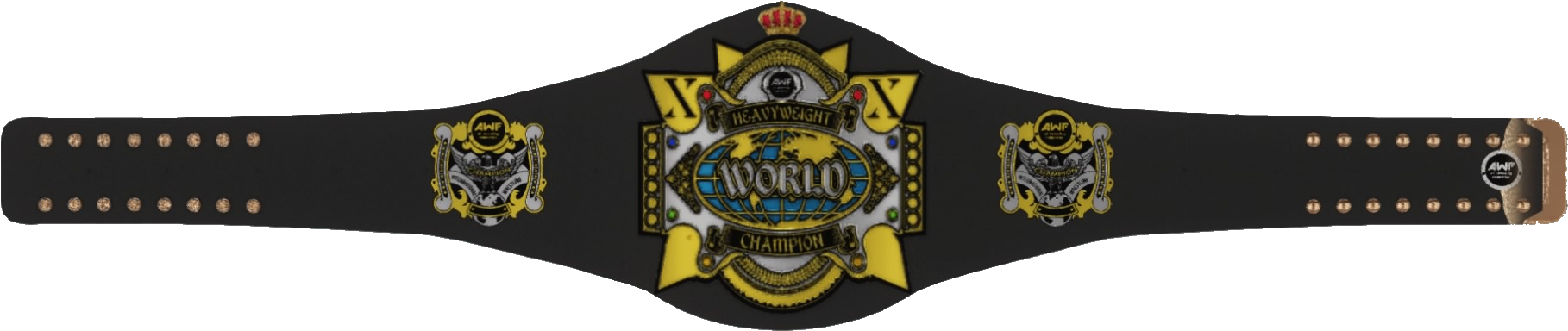 Awf World Heavyweight Championship - Original Ufc Championship Belt (1920x434), Png Download