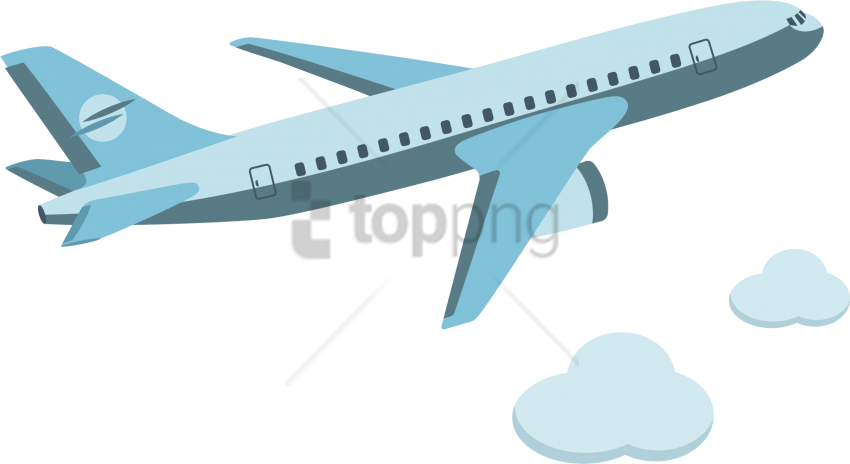 Free Png Cartoon Plane Png Image With Transparent Background - Plane Png Cartoon (850x464), Png Download