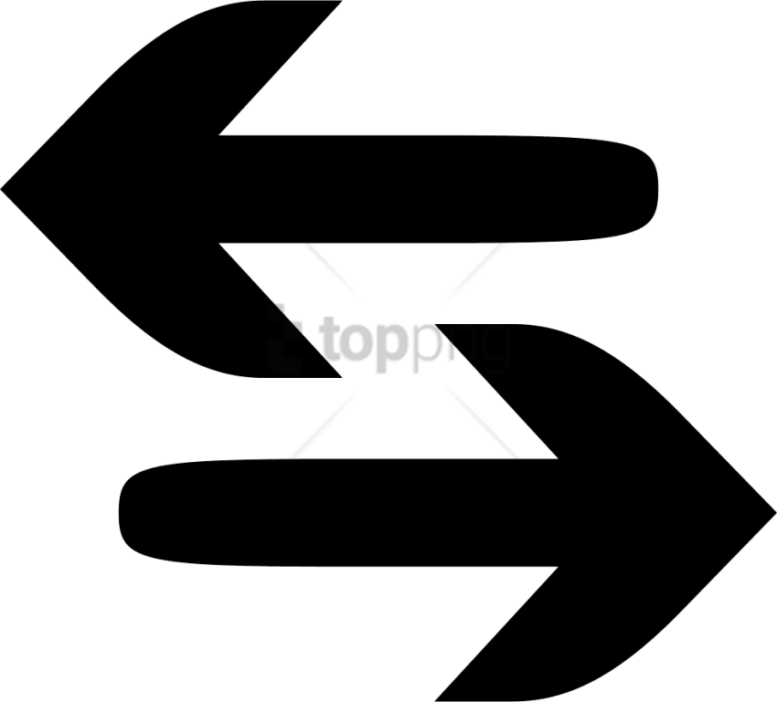 Free Png Download Arrow Left Right Icon Png Images - Arrow Left And Right Icon Png (850x769), Png Download