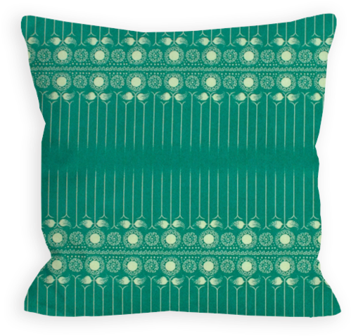 Kind Daisy Light Yellow And Emerald Green Pillow - Cushion (1024x1024), Png Download