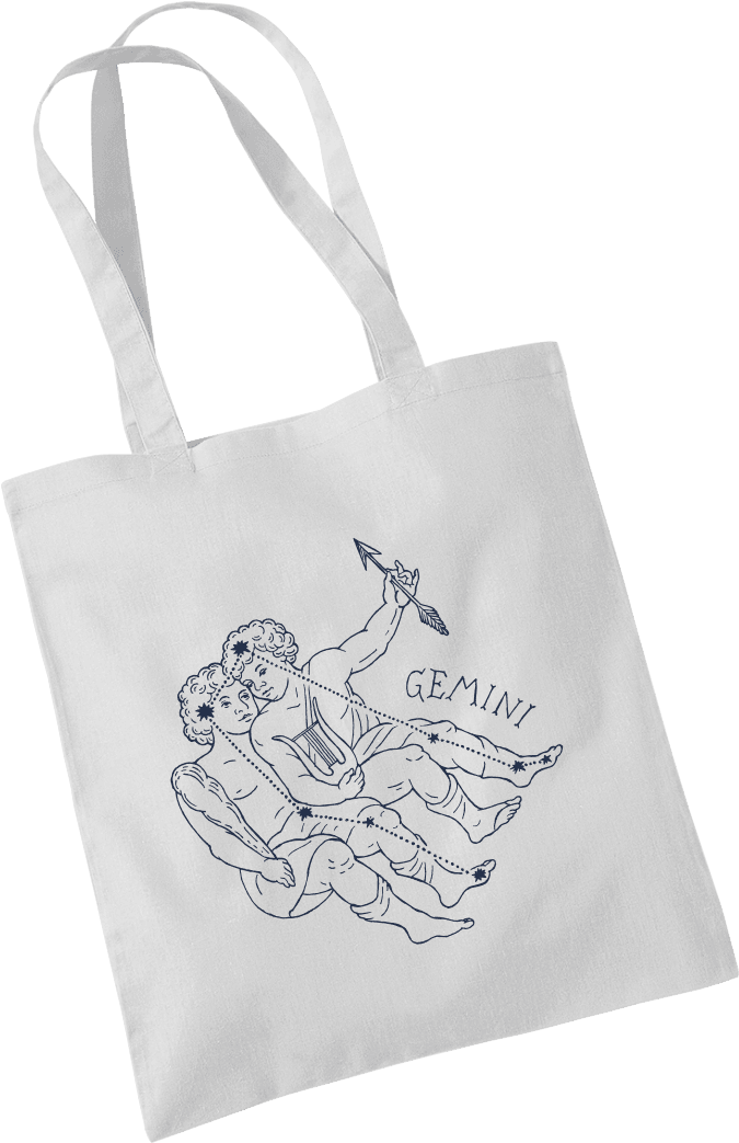 Gemini Star Sign Tote Bag - Tote Bag (1000x1200), Png Download