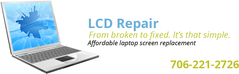 Laptop Screen Repair, Broken Lcd Replacement - Netbook (978x400), Png Download