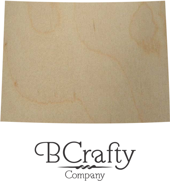 Wooden Colorado State Shape Cutout - Colorado State Shape (684x912), Png Download