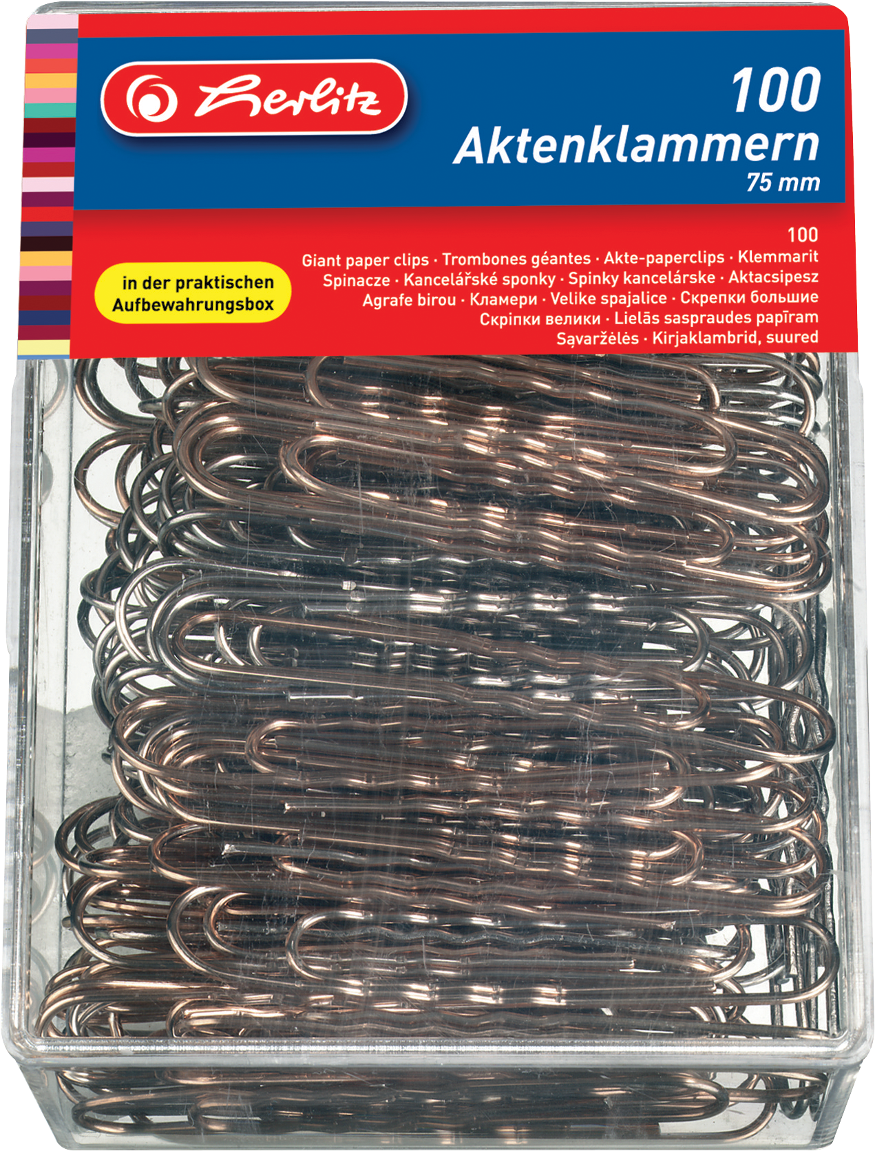 Giant Paper Clips 75mm 100pcs/box Corrug - Paper Clip (2008x2008), Png Download