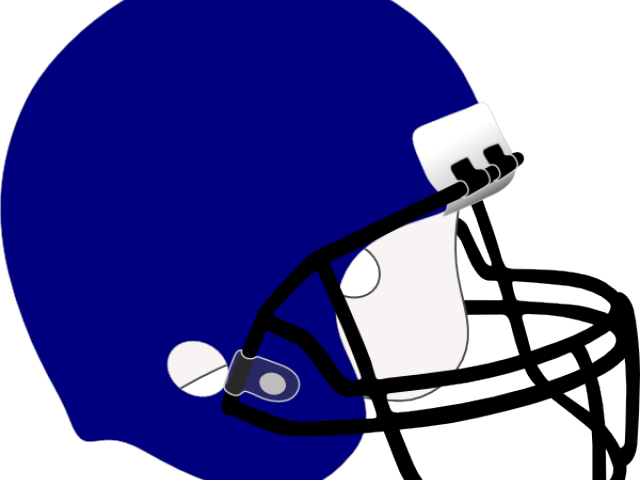 Black Clipart Football Helmet - Light Blue Football Helmet (640x480), Png Download