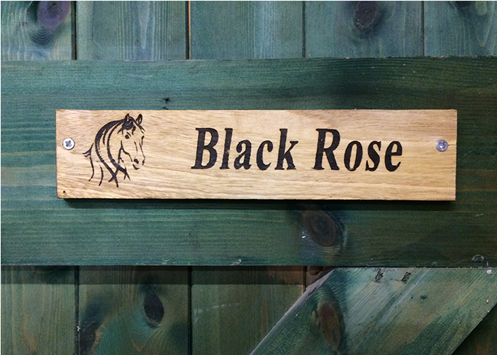Bespoke Wooden Horse Signs - Plank (700x700), Png Download